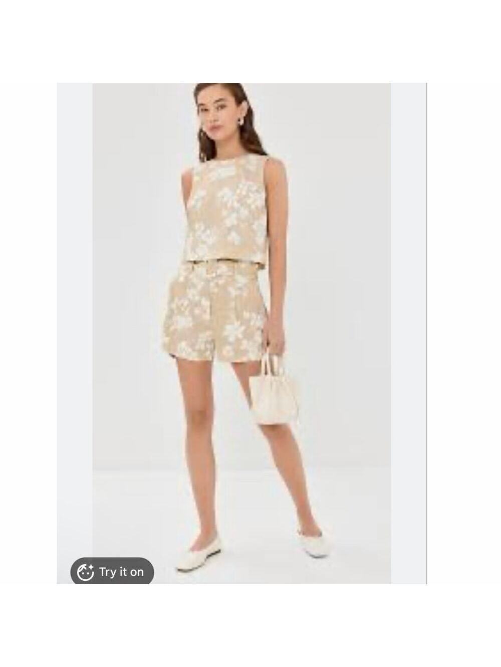 Veronica Beard Linen Shorts set